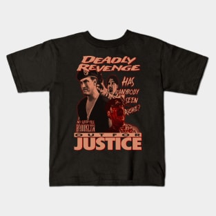 Out For Justice, Vintage Action, (Version 2) Kids T-Shirt